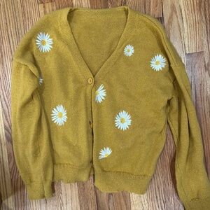 Daisy knit button up cardigan